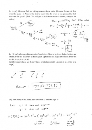 Discrete Mathematics Make Up Exam Questions