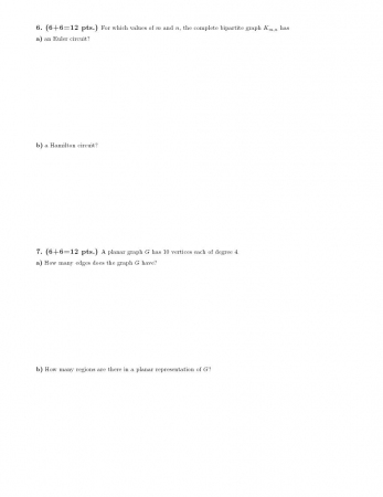Discrete Mathematics Final Questions 2011