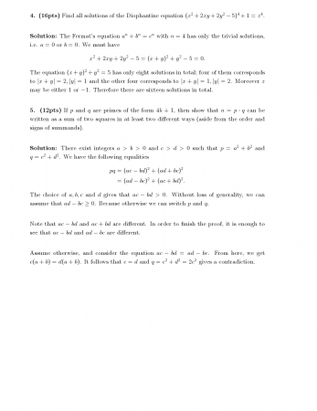 Elementary Number Theory 2 First Midterm Exam Questions 2015