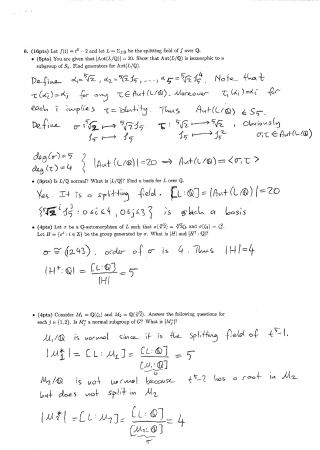 Field Extensions and Galois Theory Second Midterm Exam Questions