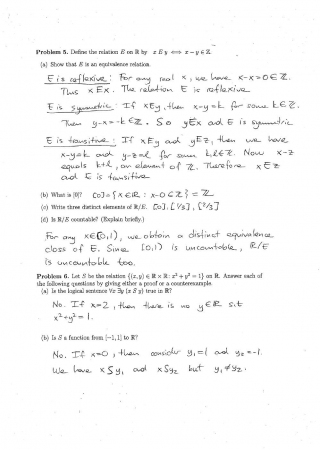 Fundamentals of Mathematics Final Questions