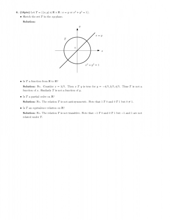 Fundamentals of Mathematics First Midterm Exam Questions 2014
