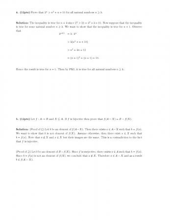 Fundamentals of Mathematics First Midterm Exam Questions 2014
