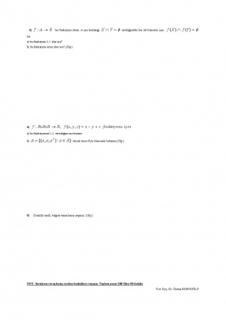 Soyut Matematik Final Soruları