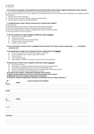 Genel Hukuk Dersi Final Çalışma Soruları