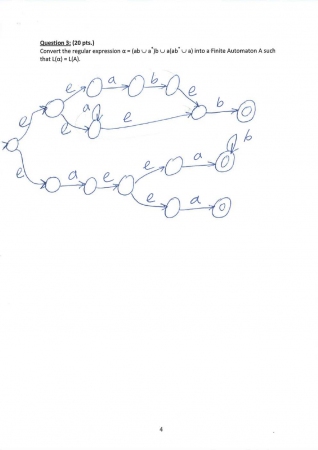 Formal Languages and Automata Theory First Midterm Exam Questions