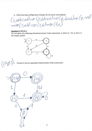 Formal Languages and Automata Theory First Midterm Exam Questions