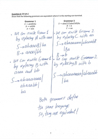 Formal Languages and Automata Theory Second Midterm Exam Questions