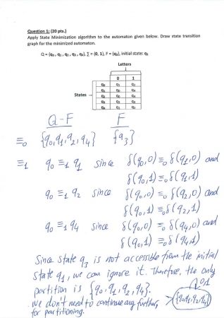 Formal Languages and Automata Theory Second Midterm Exam Questions