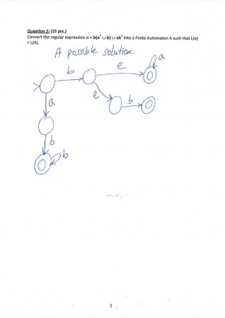 Formal Languages and Automata Theory Final Questions and Solutions