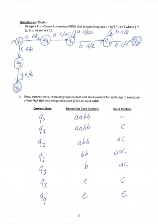Formal Languages and Automata Theory Final Questions and Solutions