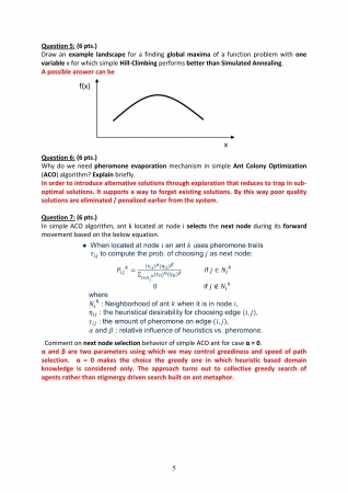 Natural Computing Midterm Exam Questions