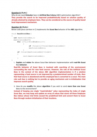 Natural Computing Midterm Exam Questions