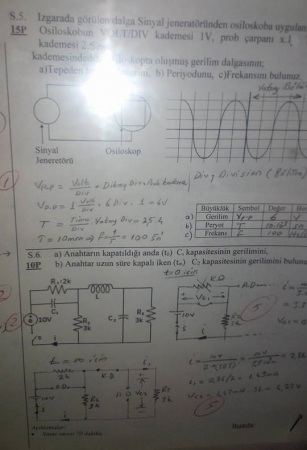Elektrik Elektronik Mühendisliğinin Temelleri -1 Final Soruları ve Cevapları