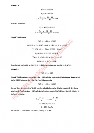 İstatistik Dersi Final Soruları ve Cevapları (D-Grubu)