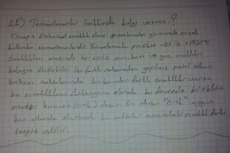 Endüstriyel Ölçme Tekniği Final Çalışma Soruları ve Cevapları