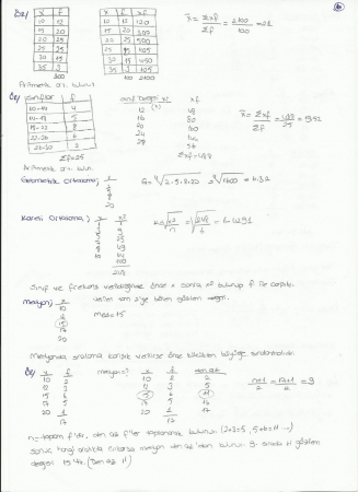 İstatistik Ders Notları