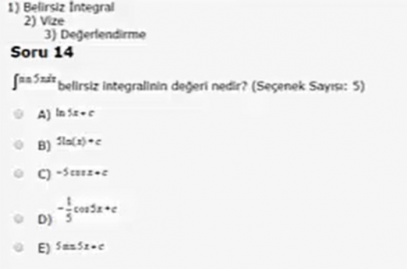 Matematik Vize Soruları Çözebilecek ?