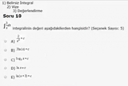 Matematik Vize Soruları Çözebilecek ?