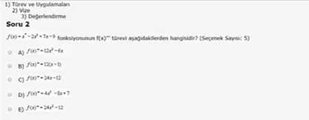 Matematik Vize Soruları Çözebilecek ?