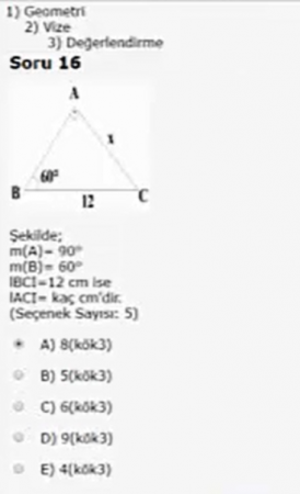 Matematik Vize Soruları Çözebilecek ?