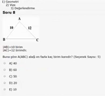 Matematik Vize Soruları Çözebilecek ?