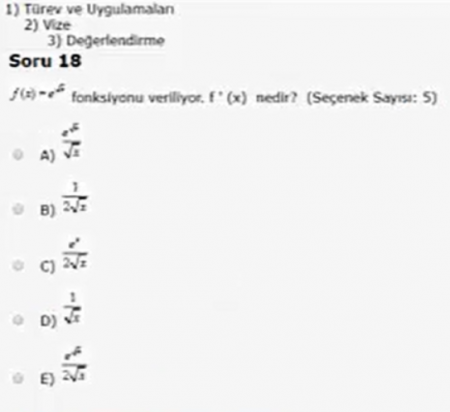 Matematik Vize Soruları Çözebilecek ?