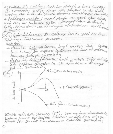 İmalat Yöntemleri -1 Vize Soruları ve Cevapları