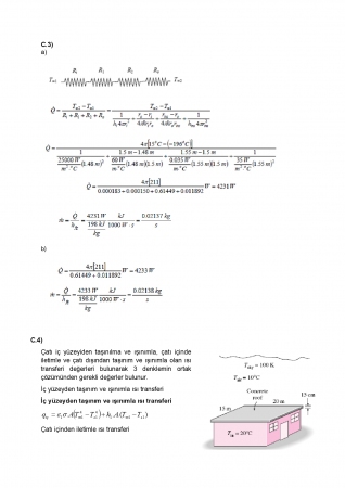 Isı Transferi Dersi Vize Soruları ve Çözümleri
