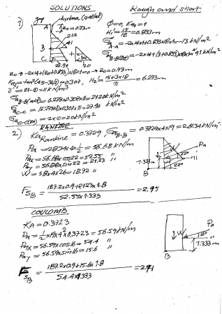 Zemin Mekaniği -2 Dersi 2.Vize Soruları ve Çözümleri