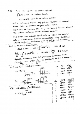 Sinyaller ve Sistemler Dersi Vize Soruları ve Cevapları - 2015