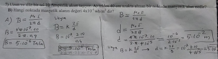 Fizik -2 Final Soruları ve Cevapları - 2015