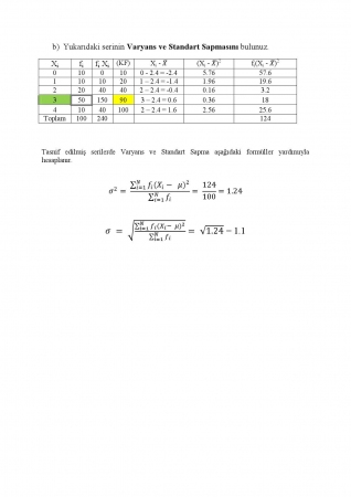 İstatistik Dersi Vize Soruları ve Çözümleri - A Grubu