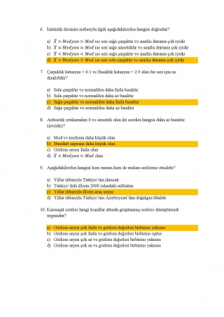 İstatistik Dersi Vize Soruları ve Çözümleri - A Grubu