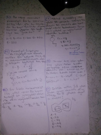 Fizik-2 Çözümlü Sorular