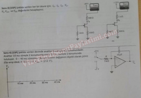 Elektronik Devreler -2 Final Soruları ve Cevapları - 2016(Mekatronik Müh)