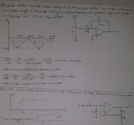 Elektronik Devreler -2 Final Soruları ve Cevapları - 2016(Mekatronik Müh)