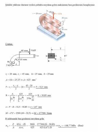 Mukavemet -2 Final Soruları ve Cevapları - 2016