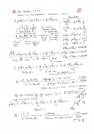 Mekanizma Tekniği Final Soruları Ve Cevapları
