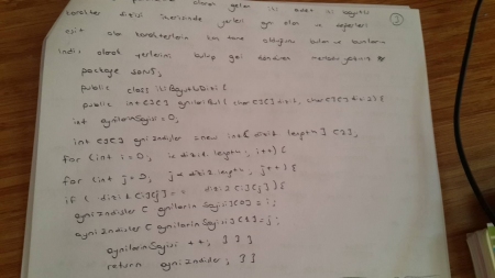 Algoritma ve Programlama 1 Vize Soru ve Cevaplari (Bilgisayar Müh-Yaz Okulu) 2016