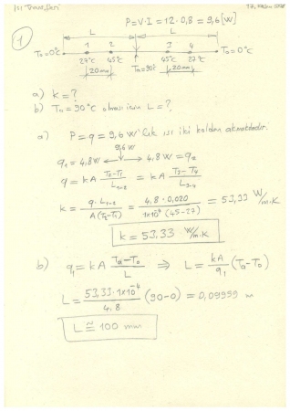 Isı Transferi Vize Soruları ve Cevapları 2008