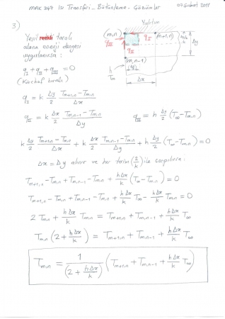 Isı Transferi Bütünleme Soruları ve Cevapları 2010