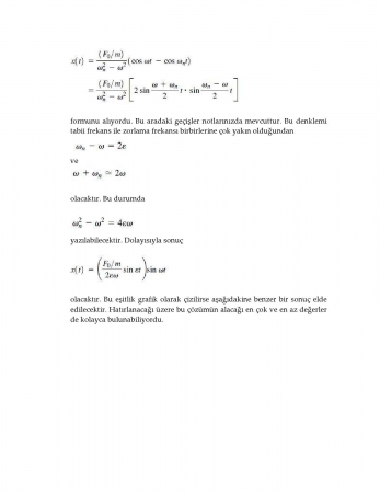 Mekanik Titreşimler Vize Soruları ve Cevapları