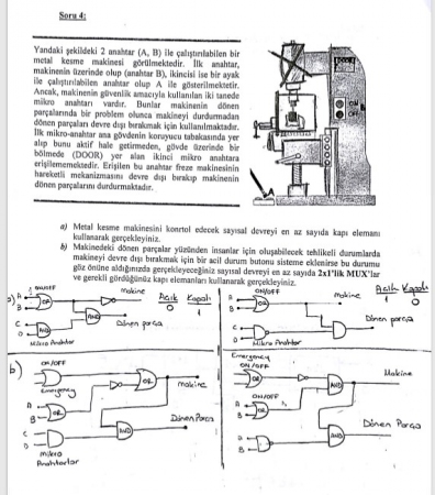 Sayısal Devreler ve Mantıksal Tasarım Vize Soru ve Cevapları