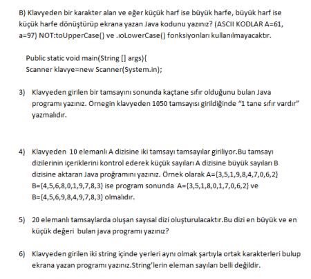 Algoritma Ve Programlama -1 Vize Soruları -2016 (Bilgisayar Müh.)