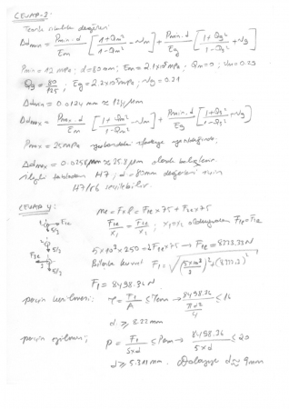 Makine Elemanları -1 Final Soruları ve Cevapları