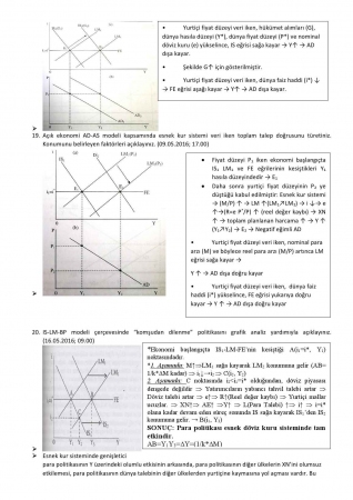 Makro İktisat -2 Kısa Soruları ve Cevapları
