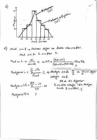 Mühendislikte İstatistiksel Yöntemler Vize Soruları ve Cevapları