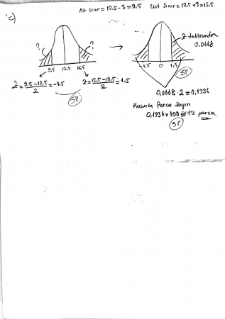 Mühendislikte İstatistiksel Yöntemler Vize Soruları ve Cevapları