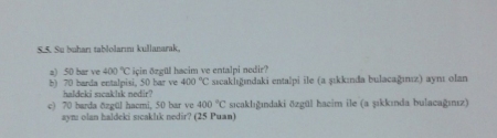 Termodinamik -1 Vize Soruları ve Çözümleri - 2016